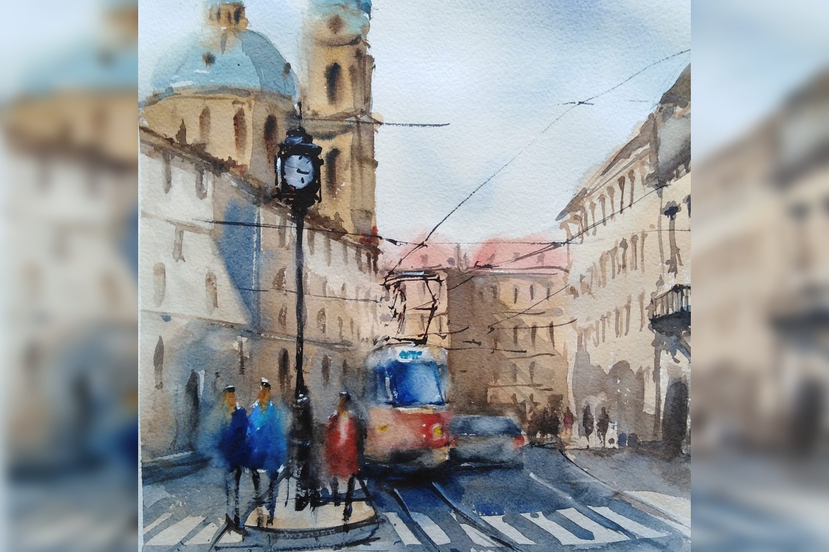 FOTO: Trnavčan Peter zachytil nielen Trnavu akvarelom, foto 18