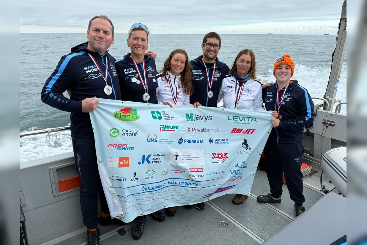 FOTO: La Manche v štafete preplával najmladší Slovák - trnavský plavec Marko, foto 5