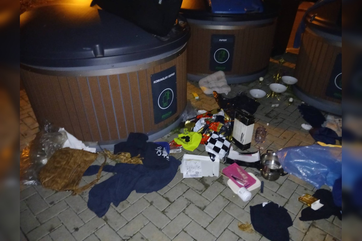 FOTO: Vyhádzané smetné koše sú žiaľ bežnou realitou v Trnave, foto 1