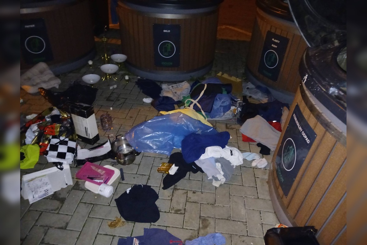FOTO: Vyhádzané smetné koše sú žiaľ bežnou realitou v Trnave, foto 3