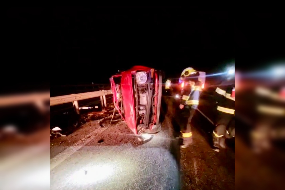 FOTO: Večerná nehoda na rýchlostnej ceste R1, foto 2