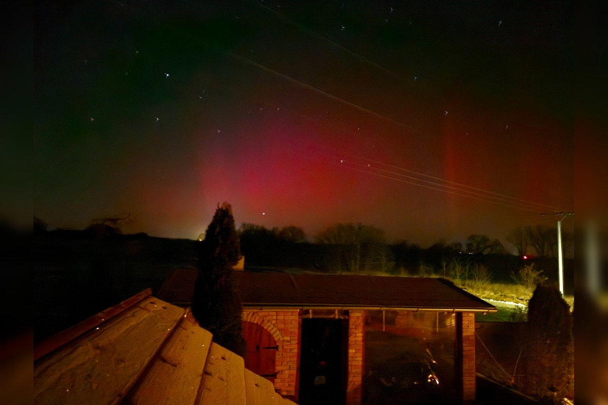 FOTO: Nádherné zábery polárnej žiary nad Trnavským krajom, foto 9