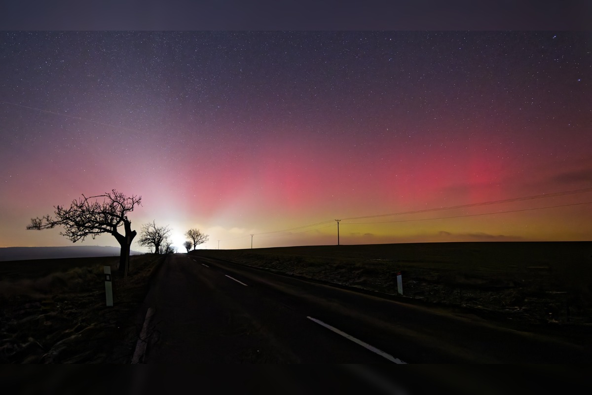 FOTO: Nádherné zábery polárnej žiary nad Trnavským krajom, foto 13