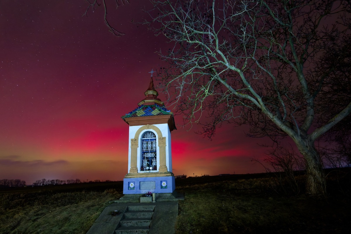 FOTO: Nádherné zábery polárnej žiary nad Trnavským krajom, foto 15
