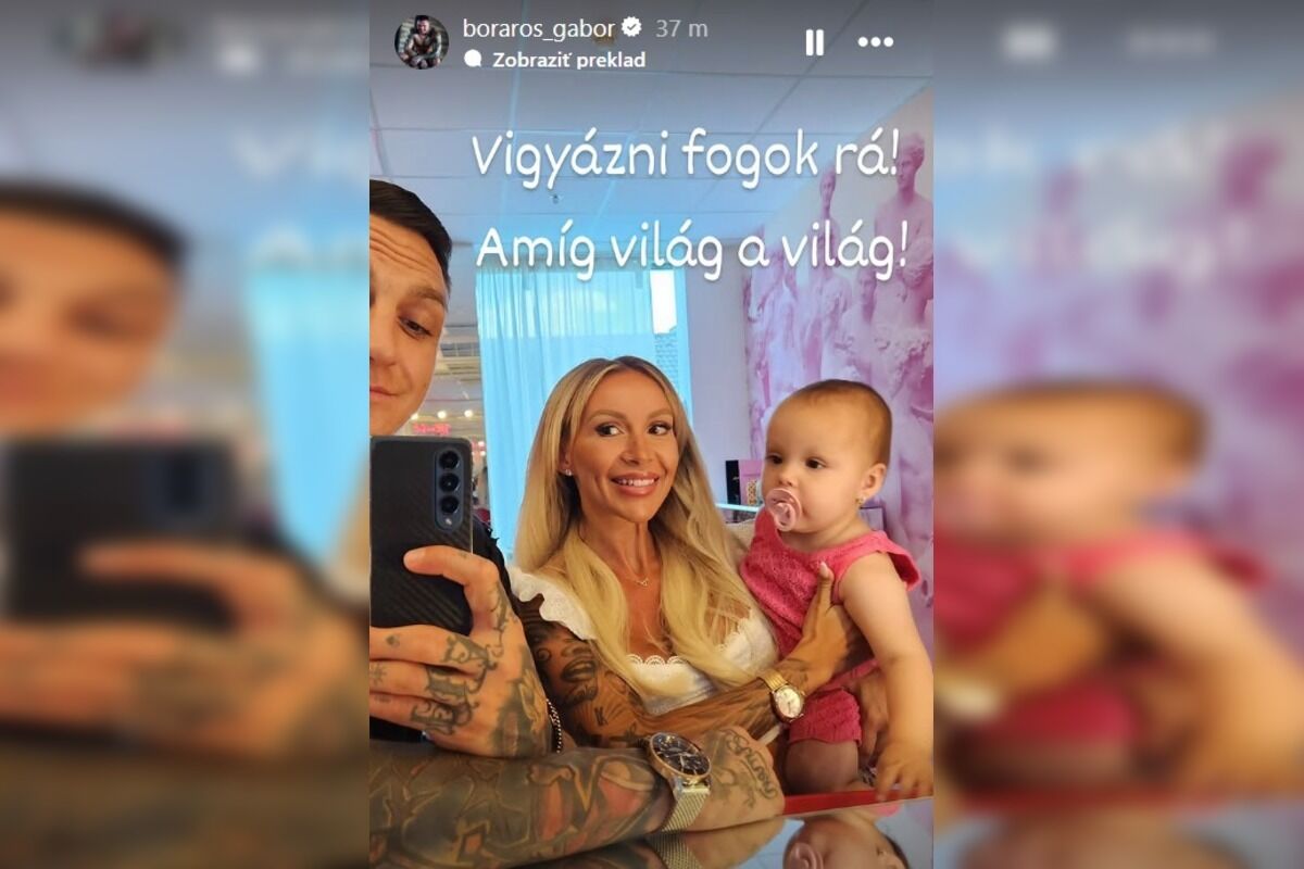 FOTO: Zápasník Gábor Boráros so svojou dcérkou Zorou, foto 8