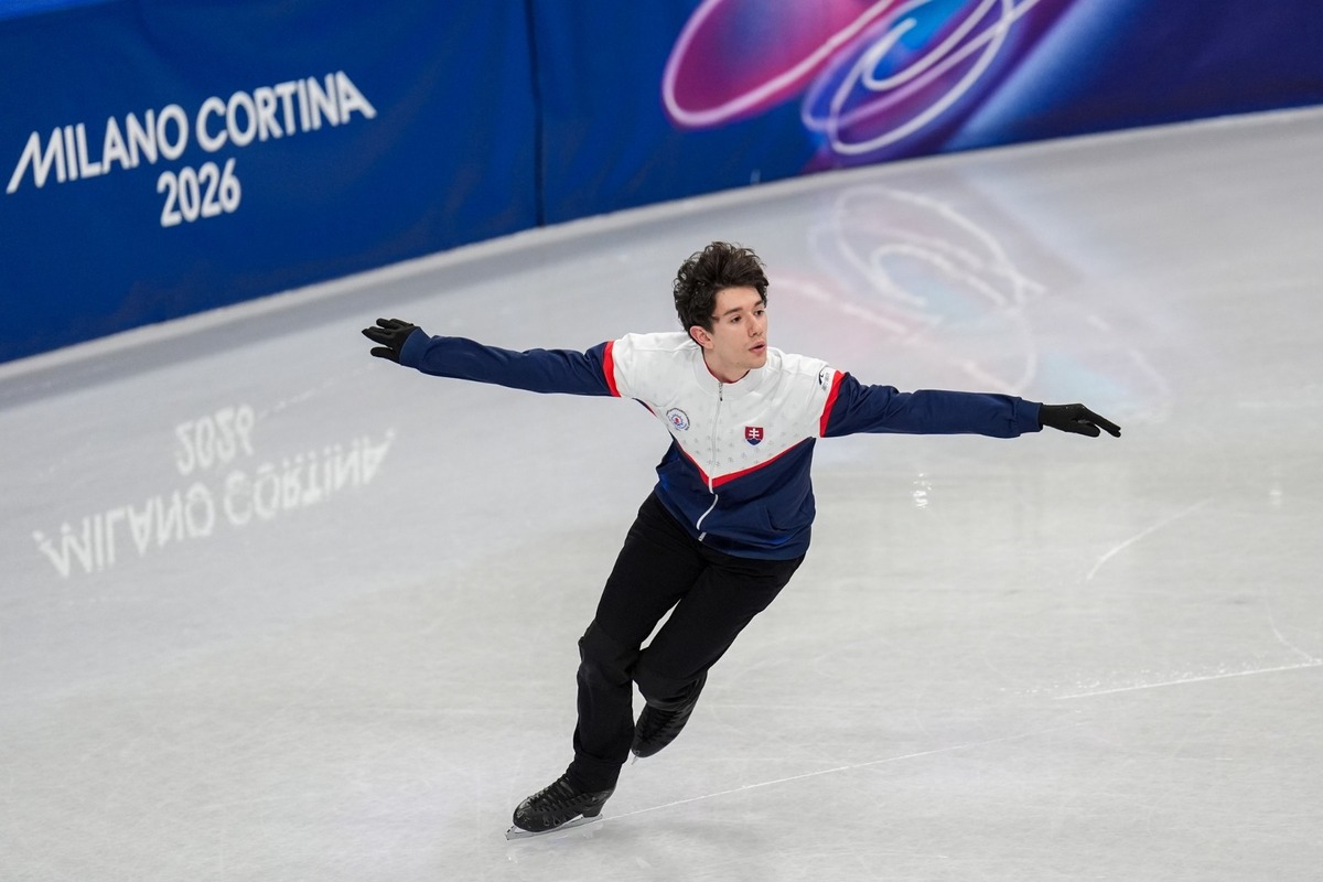 FOTO: Adam Hagara na tréningu na ZOH 2026 v Miláne, foto 2