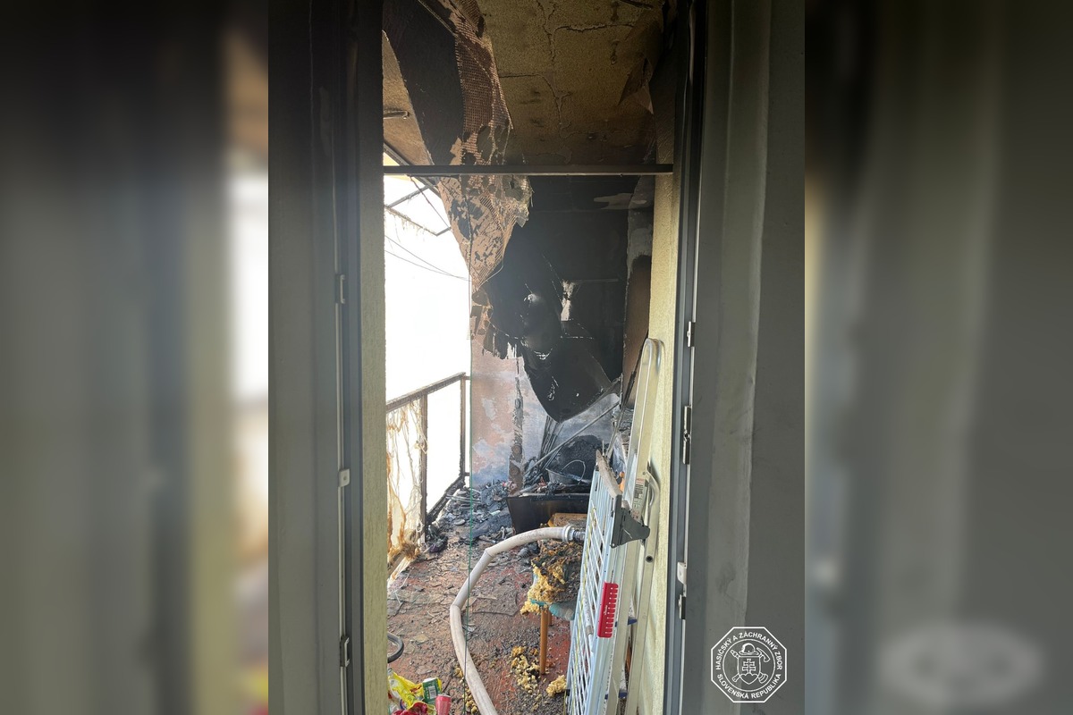 FOTO: Požiar bytu v Trnave, foto 2