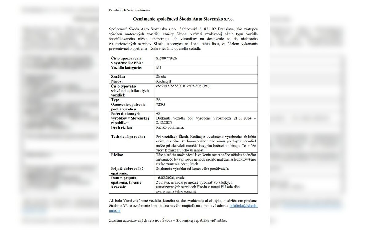 FOTO: Pozor, tieto autá môžu byť nebezpečné! SOI zverejnila zoznam, majitelia by mali okamžite konať, foto 6