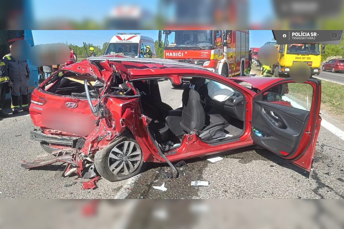 FOTO: Vážna nehoda pri Piešťanoch, foto 5