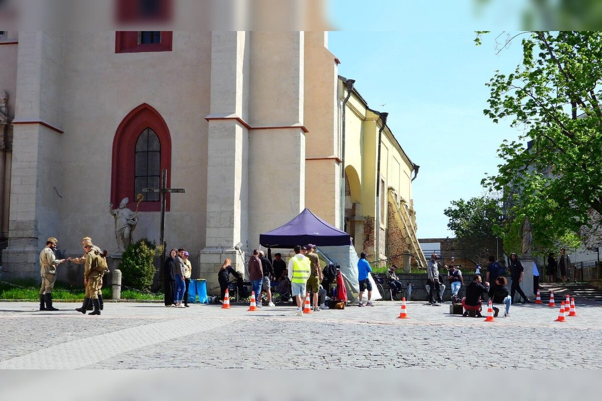 FOTO: Natáčanie seriálu Dunaj, k vašim službám v Trnave, foto 4