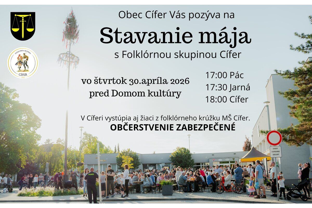 FOTO: Stavanie mája v Trnavskom kraji, foto 4