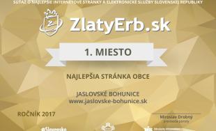 Jaslovské Bohunice majú najlepšiu internetovú stránku obce na Slovensku, získali významné ocenenie
