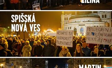 FOTO: Protesty proti novele Trestného zákona naprieč celým Slovenskom