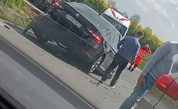 FOTO: Nehoda na ceste z Radošoviec do Senice