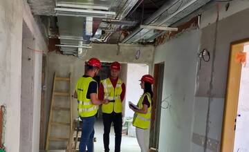 FOTO: Pozrite si výstavbu nových priestorov gastroenterológie v Trnave