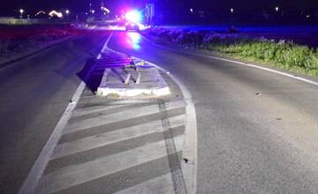 FOTO: Vodič v Špačinciach skončil mimo cesty a nafúkal 3,48 promile
