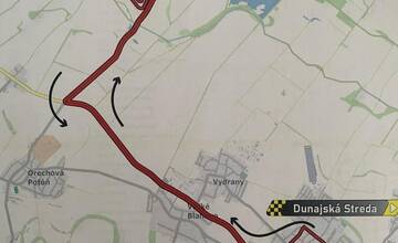 FOTO: Mapa cyklistických pretekov a dopravných obmedzení