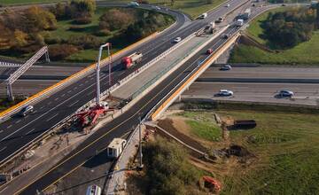 FOTO: Finálne práce na moste pri Trnave