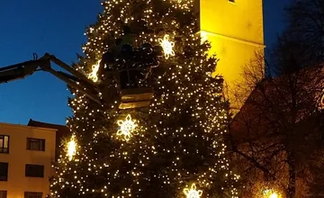 FOTO: Nový vianočný stromček v Trnave