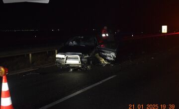 FOTO: Čelná zrážka na diaľnici D1