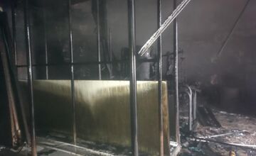 FOTO: Požiar dielne v Skalici
