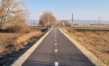 FOTO: Výstavba cyklotrasy Zelená cesta