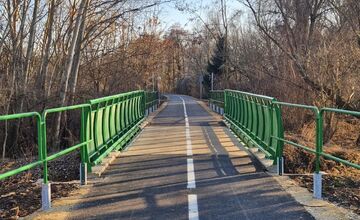 FOTO: Výstavba cyklotrasy Zelená cesta