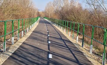 FOTO: Výstavba cyklotrasy Zelená cesta