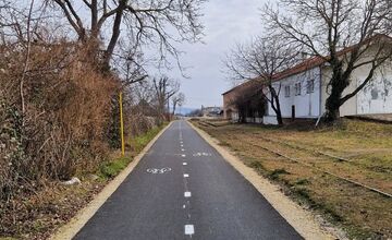 FOTO: Výstavba cyklotrasy Zelená cesta