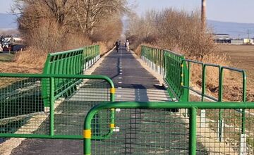 FOTO: Výstavba cyklotrasy Zelená cesta