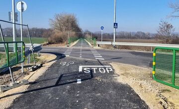 FOTO: Výstavba cyklotrasy Zelená cesta