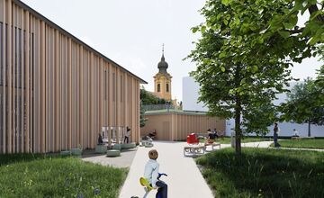 FOTO: Vizualizácia nového pastoračného centra v Seredi