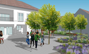 FOTO: V Modranke vzniká pre Trnavčanov priestor na stretávanie pod holým nebom