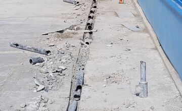 FOTO: Na kúpaliskách v Hlohovci a v Skalici prebieha rekonštrukcia