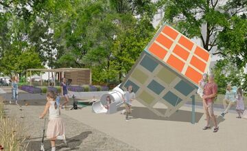 FOTO: Projekt obnovy vnútroblokov na Tehelnej napreduje