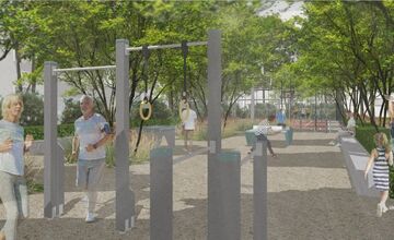 FOTO: Projekt obnovy vnútroblokov na Tehelnej napreduje