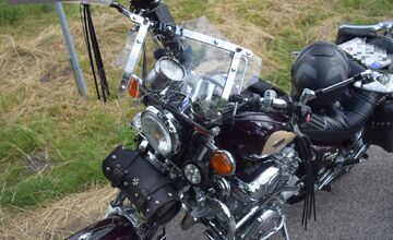 FOTO: Dopravná nehoda motorkára s traktorom