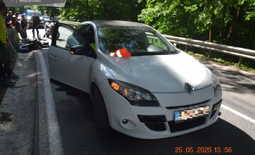 FOTO: Polícia riešila niekoľko dopravných nehôd motorkárov