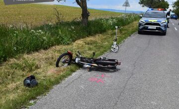 FOTO: Polícia riešila niekoľko dopravných nehôd motorkárov