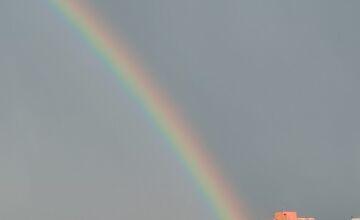 FOTO: Trnavský kraj zasiahli silné búrky, po nich však vyšla dúha