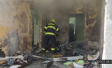 FOTO: V Seredi došlo k požiaru v opustenom areáli bývalého Milexu