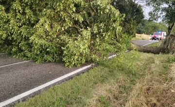 FOTO: Silný vietor spôsobuje chaos na cestách, hasiči zasahujú pri viacerých pádoch stromov