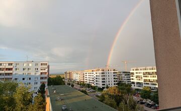 FOTO: Trnavčania zachytili krásnu dvojitú dúhu nad mestom
