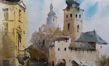 FOTO: Trnavčan Peter zachytil nielen Trnavu akvarelom