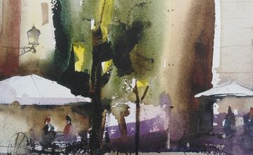 FOTO: Trnavčan Peter zachytil nielen Trnavu akvarelom