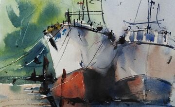 FOTO: Trnavčan Peter zachytil nielen Trnavu akvarelom