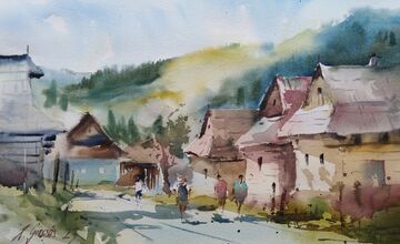 FOTO: Trnavčan Peter zachytil nielen Trnavu akvarelom