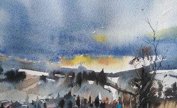 FOTO: Trnavčan Peter zachytil nielen Trnavu akvarelom