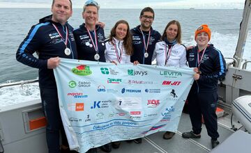 FOTO: La Manche v štafete preplával najmladší Slovák - trnavský plavec Marko