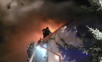 FOTO: Požiar rodinného domu v Šamoríne